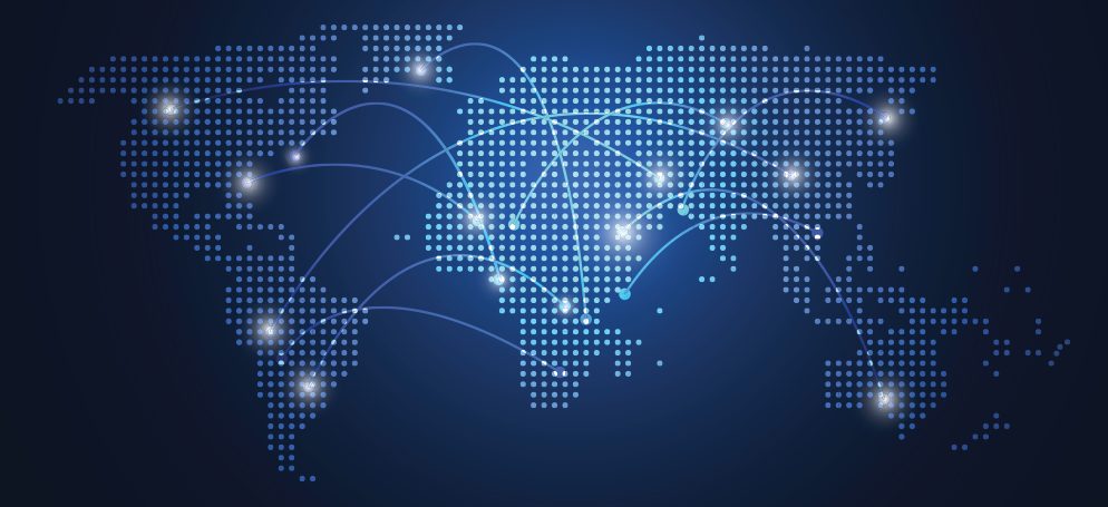 digital world map