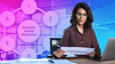 woman working in an office