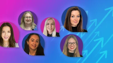 A collage of female colleagues at Oban International