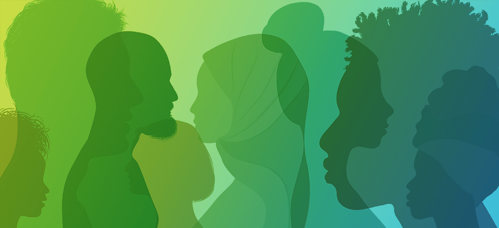 illustration of people facing eachother