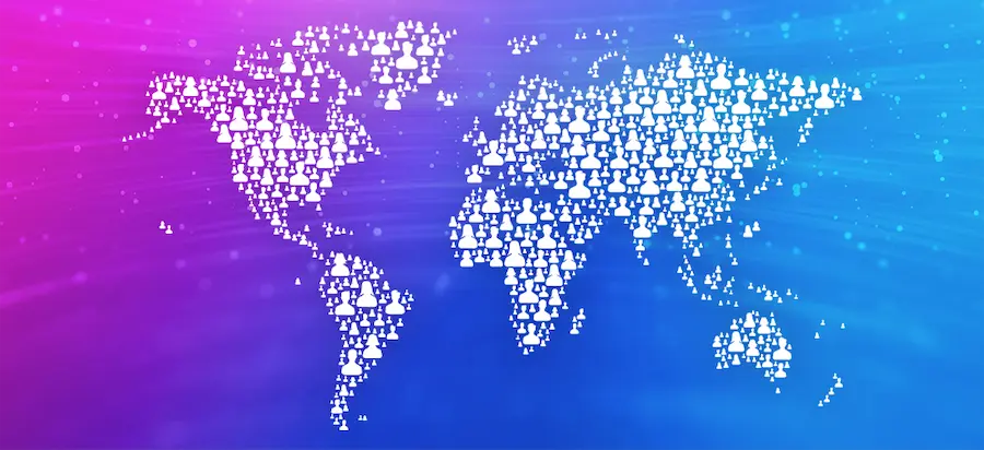 world map managing international teams