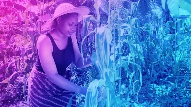 woman farming