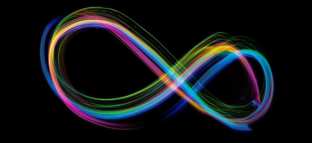 wave illustrations on black background