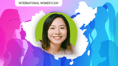 woman smiling