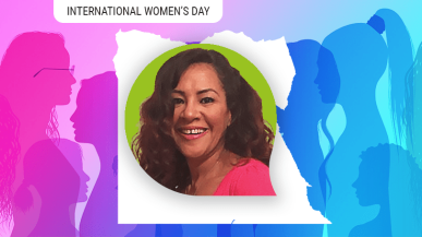 woman smiling