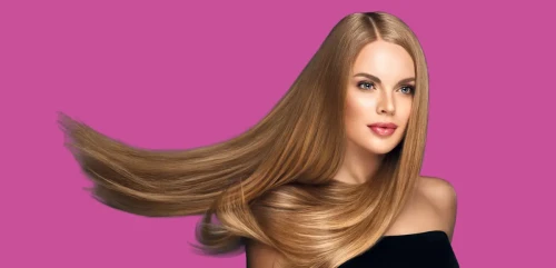 Woman with voluminous hair